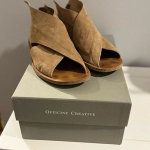 Officine Creative Tan Suede Ittaca Kashmir Pallissandro Sandal